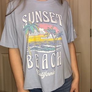 Sunset Beach California Tee